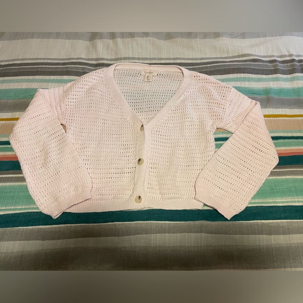 Pink summer knit cardigan - Picture 3 of 5
